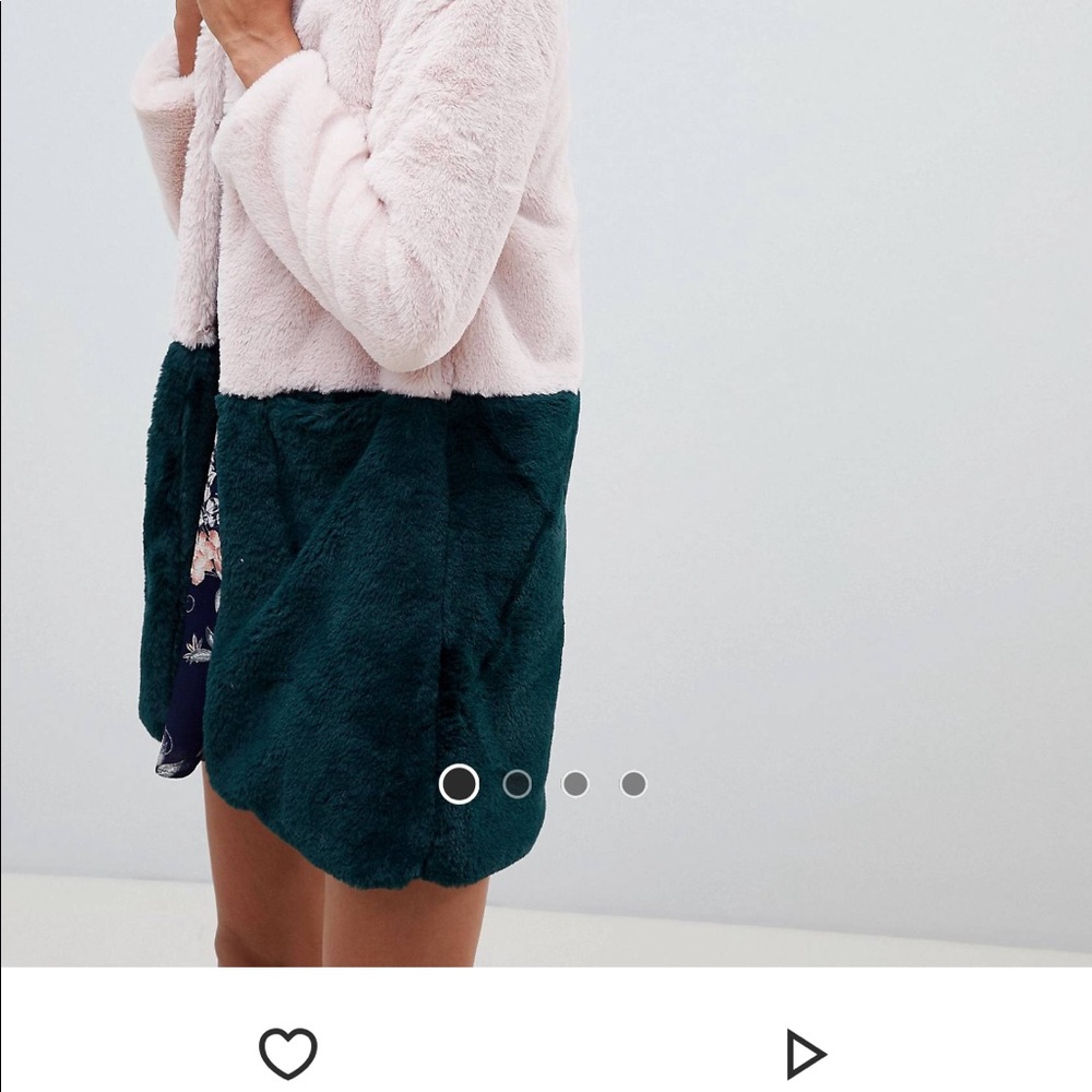 Faux fur coat